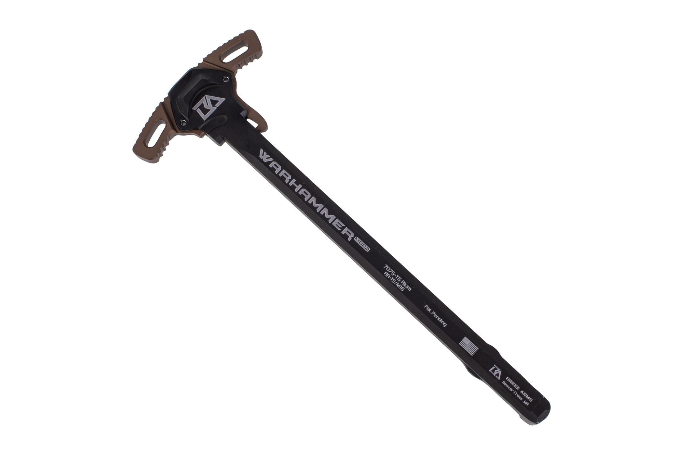 Breek Arms Warhammer  Mod2 Micro Latch AR-15 Ambidextrous Charging Handle - FDE